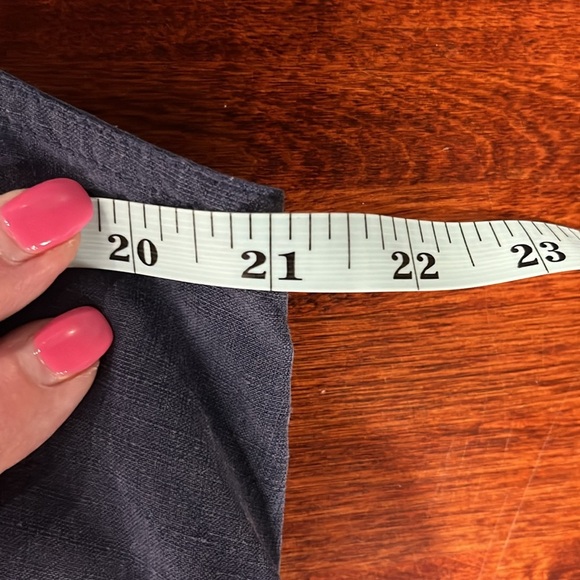 Lord & Taylor Womens Shift Dress 14 Navy Hidden Button Down Sleeveless 72% Silk - Picture 13 of 15